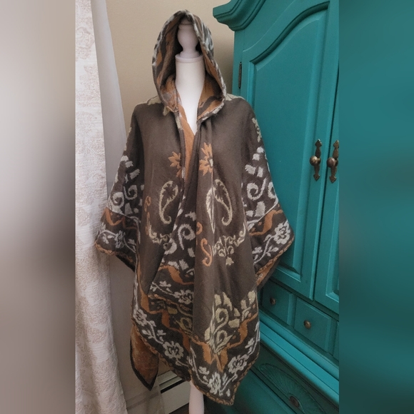 Free People Rown Brown and Cream Printed Duster - Picture 2 of 5